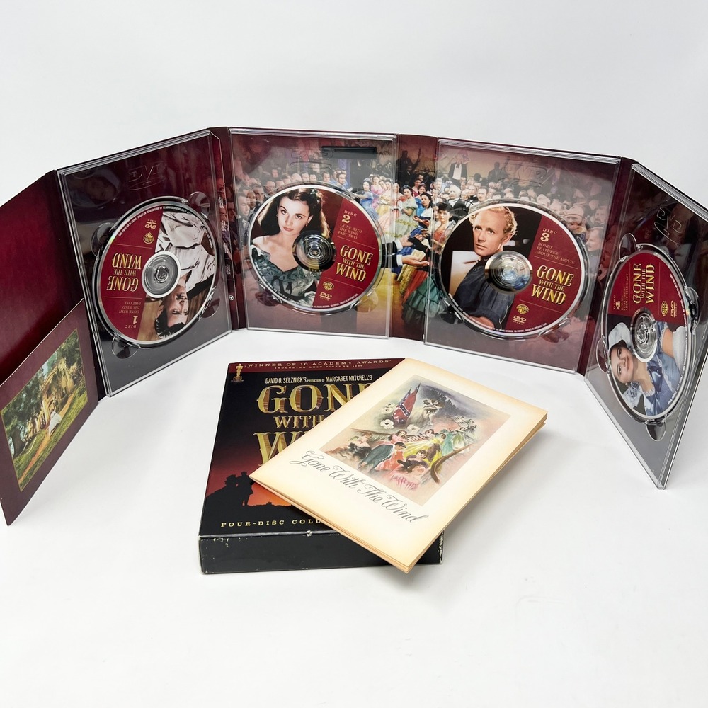 Gone With The Wind DVD 2004 4-Disc Collector's Edition Warner Home Video Box Set